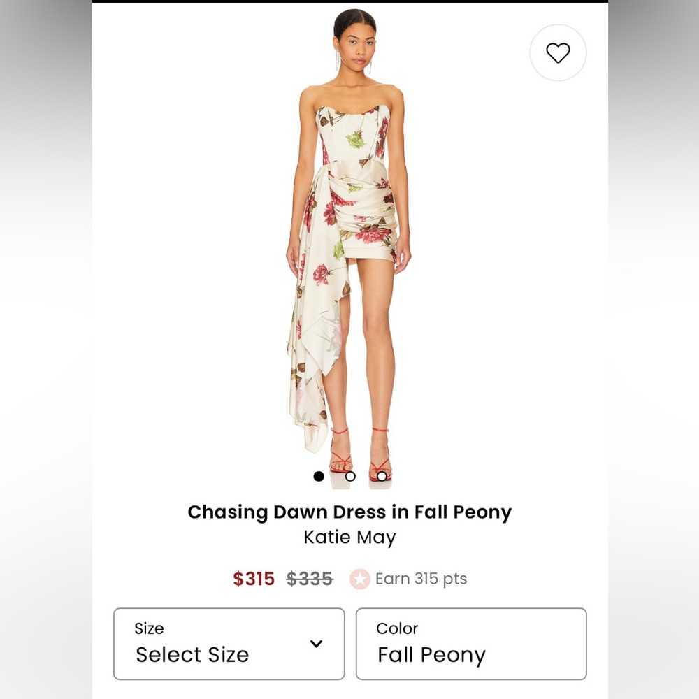 Chasing Dawns dress in fall peony